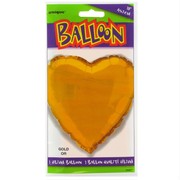Balloon Foil 18in Gold Heart Pk1