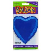 Balloon Foil 18in Royal Blue Heart Pk1 