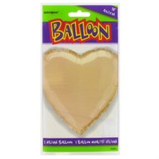 Balloon Foil 18in Ivory Heart Pk1 