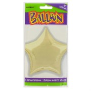 Balloon Foil 20in Ivory Star Pk1 