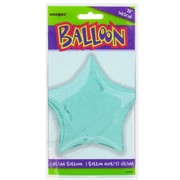 Balloon Foil 20in Light Blue Star Pk1 