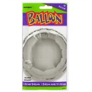 Balloon Foil 18in Silver Circle Pk1 