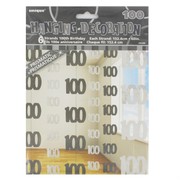 Black and Silver Glitz Hanging Decoration - 100 Pk6 
