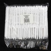 Cocktail Fork Plastic White Pk200 