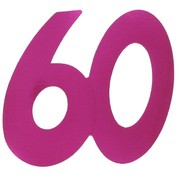 Cutout Large Foil 60 Hot Pink Pk1 