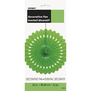 Lime Green Paper Fan Decoration (40cm) Pk1 