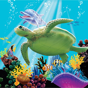 Ocean Party 3Ply Cocktail Napkins Pk 16 