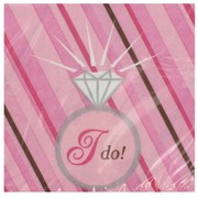Bride 2 Be Dots Party Napkins - Cocktail 3Ply Pk16 