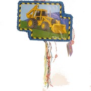 Construction Pull-String Pinata - Pop-Out Pk 1 