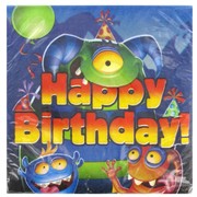 Monster Party Napkins - 3 Ply Monster Mania Pk16 
