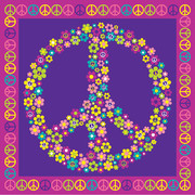 Hippie 3Ply Lunch Napkins - Groovy Girl Party Pk 16
