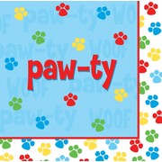 Puppy Dog Party Napkins - Lunch 2Ply - Paw-ty Time! Pk18 