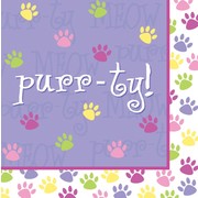 Purr-ty Time Party Lunch Napkins 2Ply Pk18 