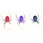 Foil Decoration Hanging Spiders 3D Glow In The Dark Pk3 