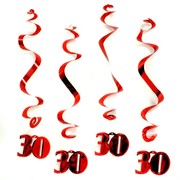 Decoration 30 Hanging Swirl Pk1 