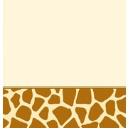 Plastic Party Tablecover - Giraffe Print 137x274cm Pk1 