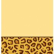 Plastic Party Tablecover - Leopard Print 137x274cm Pk1 