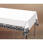 Damask Plastic Tablecover - Ever After 137x274cm Pk 1AC
