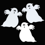 Cutout Mini Ghost Halloween Pk10 