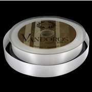 Ribbon Poly Satin 15mm x 25m White Pk1 