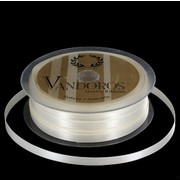 Ribbon Poly Satin 6mm x 50m Ivory Pk1 