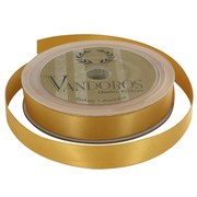 Ribbon Poly Satin 15mm x 25m Antique Gold Pk1 