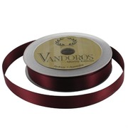 Ribbon Poly Satin 15mm x 25m Burgundy Pk1 