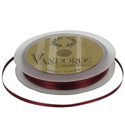 Ribbon Poly Satin 3mm x 50m Burgundy Pk1 