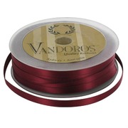 Ribbon Poly Satin 6mm x 50m Burgundy Pk1 