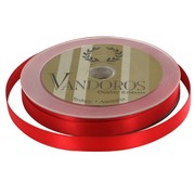 Ribbon Poly Satin 10mm x 25m Spice Red Pk1 