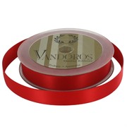 Ribbon Poly Satin 15mm x 25m Spice Red Pk1 