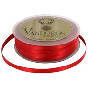 Ribbon Poly Satin 6mm x 50m Spice Red Pk1 