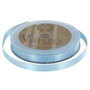 Ribbon Poly Satin 10mm x 25m Baby Blue Pk1 