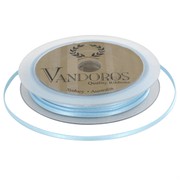 Ribbon Poly Satin 3mm x 50m Baby Blue Pk1 