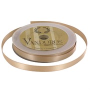 Ribbon Poly Satin 10mm x 25m Taupe Pk1 