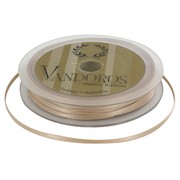Ribbon Poly Satin 3mm x 50m Taupe Pk1 