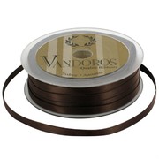 Ribbon Poly Satin 6mm x 50m Brown Pk1 
