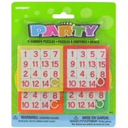 Party Favours - Number Puzzles Pk 4 