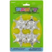 Party Favours - Sheriff Badges Pk 4 