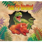 Dinosaur Party Invitations & Envelopes - Dino Blast Pk8 