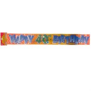 Banner Foil 3.6m Happy 40 Pk1 