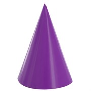 Purple Party Hats Pk8 