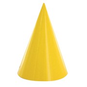 Yellow Party Hats Pk8 