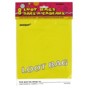 Loot Bags Yellow Unique Fashion Pk8 