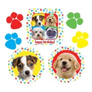Puppy Dog Party Decorations - Assorted Cutouts - Paw-ty Time! Pk7 