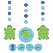 Turtle Party Decoration Hanging Cutout - Mr Turtle Pk3