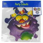 Monster Party Decorations - Cutouts Assorted Monster Mania Pk3 
