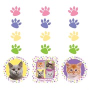 Purr-ty Time! Party Decorations - Hanging  Cutouts Pk3 