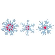 Christmas Nordic Snowflakes Cutouts Pk3