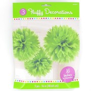 Green Tissue Paper Pom Poms (40.64cm) Pk 3 